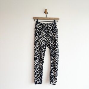 FP Movement Ashford Lose Control Wrap Leggings Black White Floral Size Small